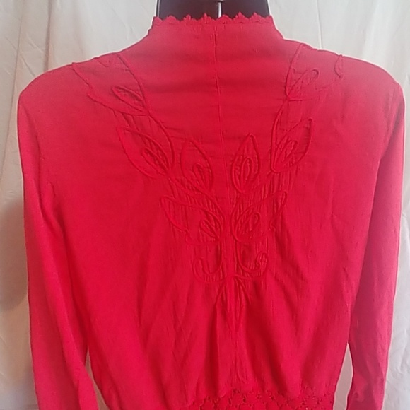 Soft surroundings open light cardigan waterfall - Picture 4 of 6